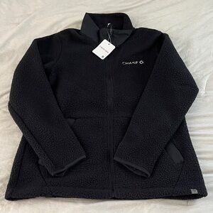 Chase Unisex Black Sherpa Full-Zip Jacket